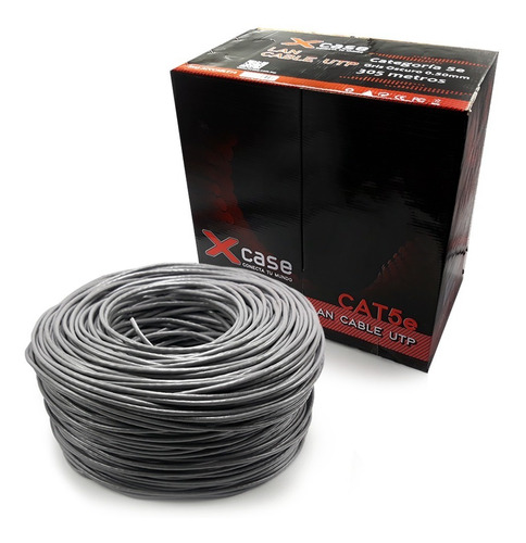 Bobina De Cable Xcase, Utp Cat 5e, 0.50mm, 305mts Acccab /vc