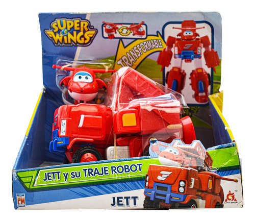 Super Wings Jett Y Su Traje Robot 12cm Fotorama Cd