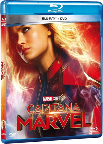 Capitana Marvel Blu Ray + Dvd Película Nuevo