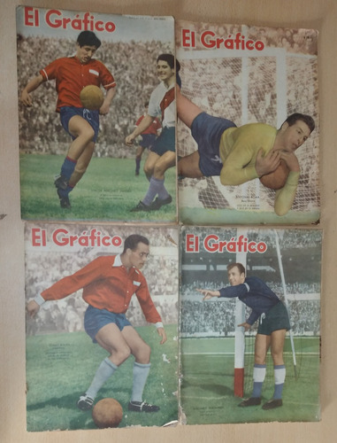 Lote De 4 Revistas El Gráfico Año 1959 Y 1960