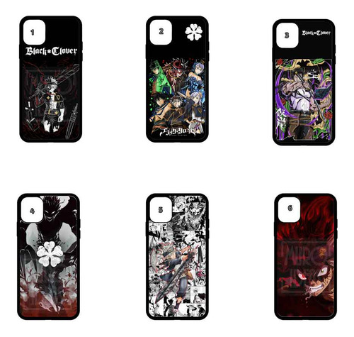 Carcasas Con Diseños Black Clover Para Modelos iPhone