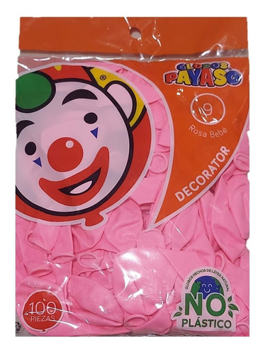 Bolsa Con 100 Pzas De Globo De Látex - Color A Elegir