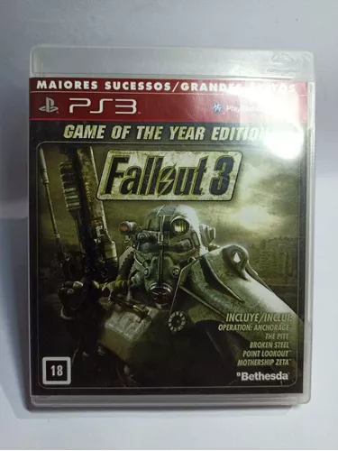 PLAYBRASIL: PS3 Fallout 3 Game Of The Year Edition. JOGO + PATCH