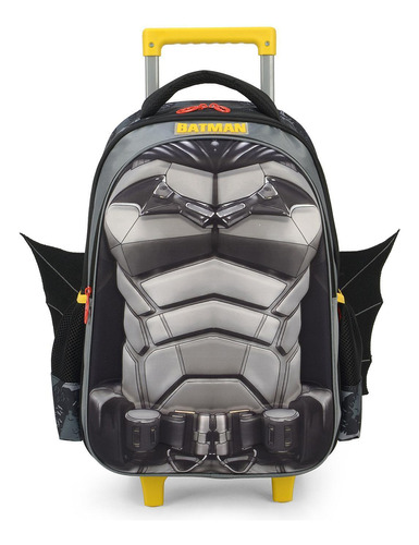 Mochila De Rodinhas Luxcel Batman Preto