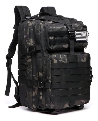 Mochila Táctica Cordura 45 Litros Sistema Molle Aventureros Color Multicam