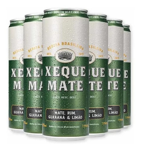 Kit 6 Bebida Mista Xeque Mate Draft Rum -  355ml