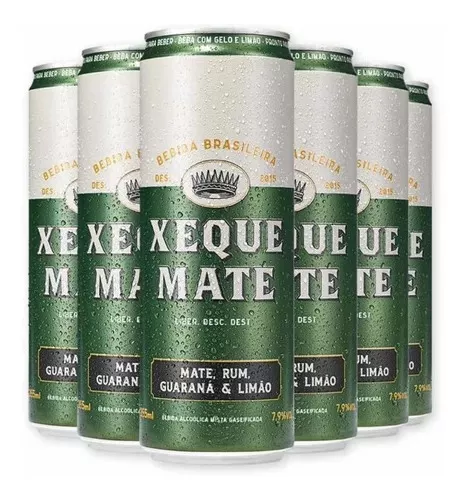 Kit 6 Bebida Mista Xeque Mate Draft Rum - 355ml