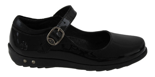 Zapato Niña Hush Puppies Hp01184 Flats Charol Negro Escolar