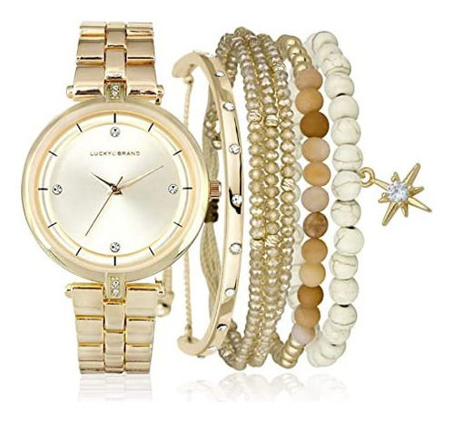 Lucky Brand Relojes Para Mujer Moda Acero Inoxidable Cristal