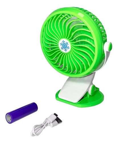 Mini Ventilador Abanico De Pinza Recargable Usb Portatil