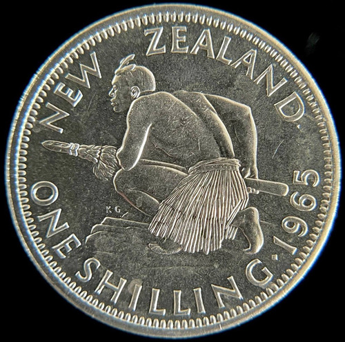 Nueva Zelanda, Shilling, 1965. Isabel Il. Prooflike