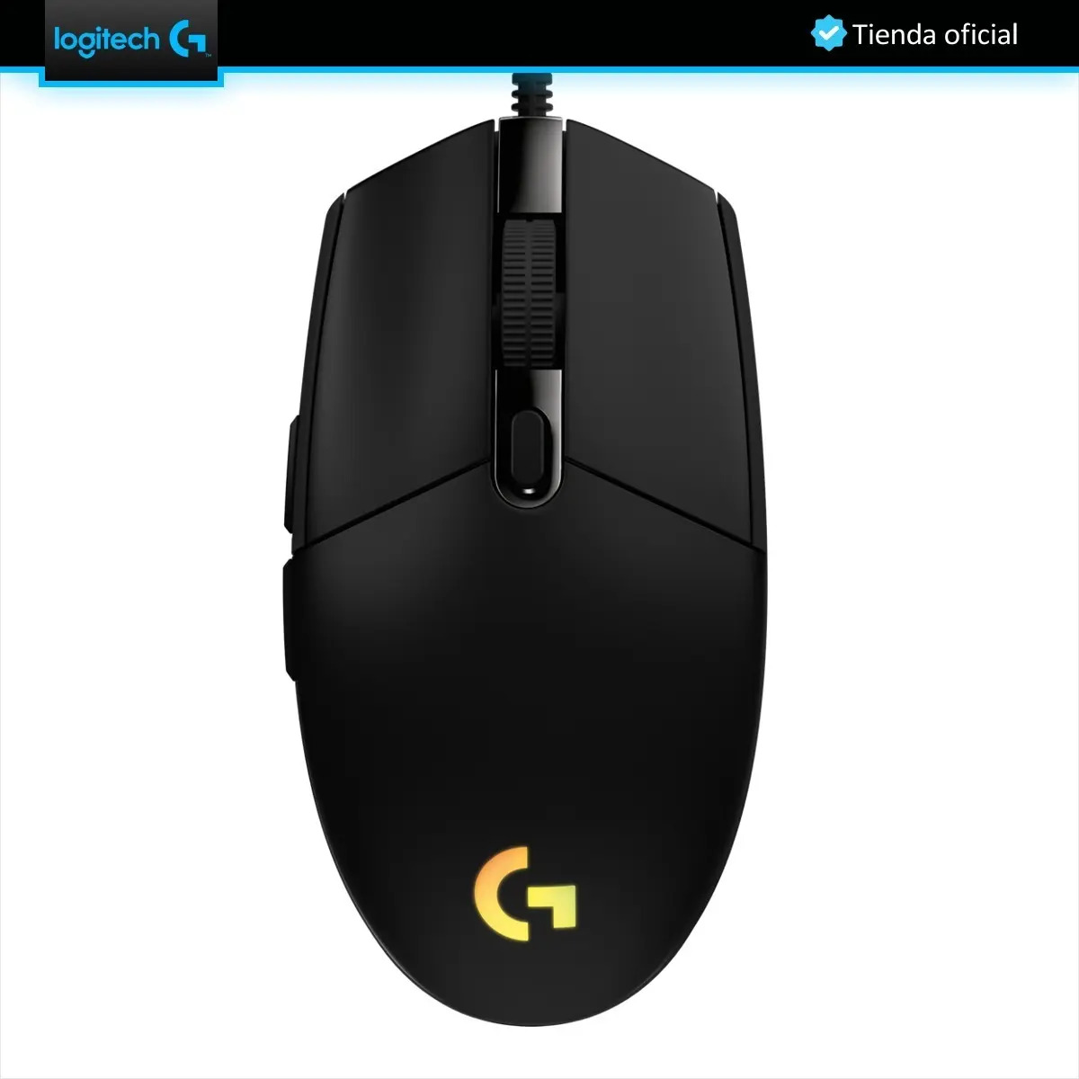 Logitech G203 Lightsync, Mouse Gamer Rgb, 6 Botones, 8000dpi Negro