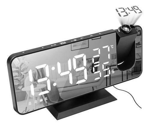 Radio Led De Proyección De Pantalla Grande Con Reloj 2024