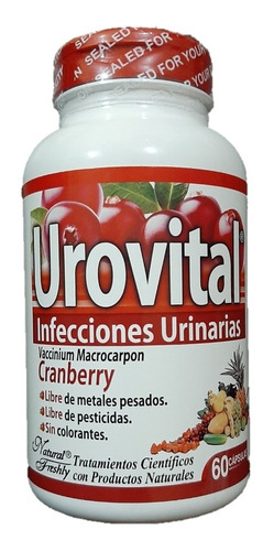 Urovital Natural Freshly - Frasco X60 Cápsulas