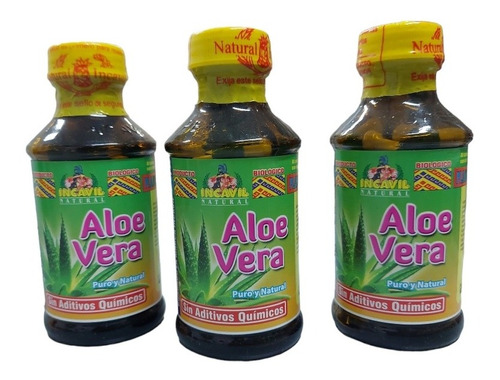 Capsulas Aloe Vera De 500mg.....3 Frascos D 100 Unidades C/u