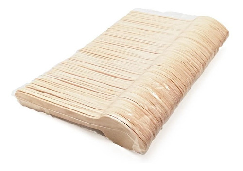 Cucharita De Madera De Abedul 11 Cm Paquete X 100 Unidades