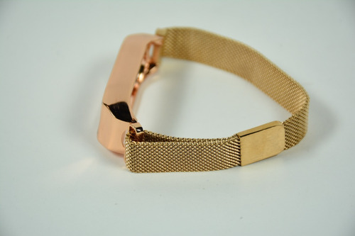 Imagem 9 de 9 de Pulseira Rose Dourada De Aço Inoxidável Para Mi Band 2