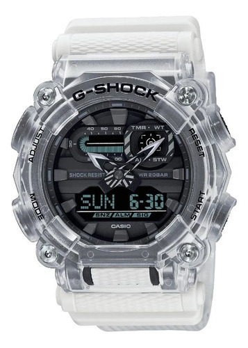 Reloj Moda Casio G-shock Modelo: Ga-900skl-7acr Color de la correa Blanco Color del bisel Blanco Color del fondo Blanco