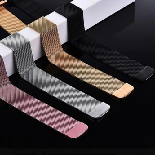 Imagen 5 de 7 de Malla Correa Smartwatch Reloj Metal Magnetica 42 44m Colores