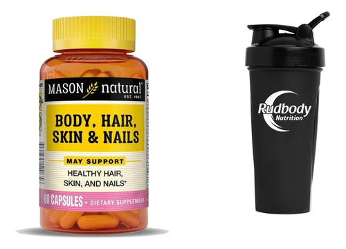 Vitaminas Mason Natural - Body, Hair, Skin & Nails + Shaker