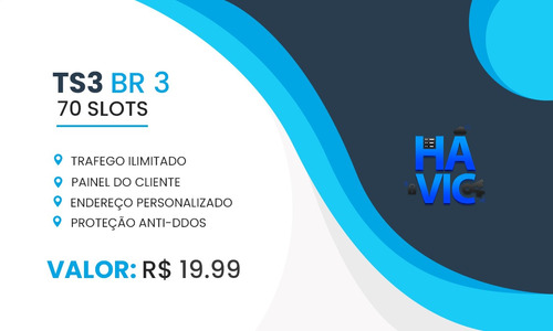 Imagem 1 de 1 de Teamspeak 3 Br - 70 Slots - Pronta Entrega!