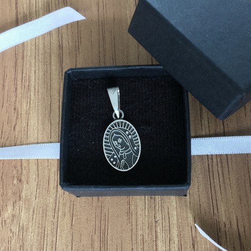 Imagen 8 de 10 de Medalla Virgen De Guadalupe De Plata Solida Ley 925 Agálea