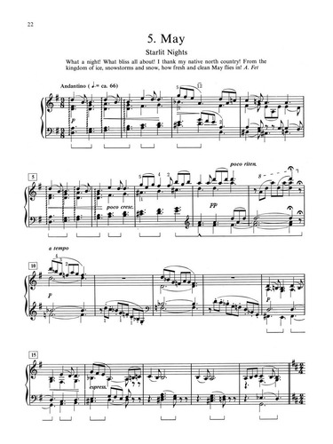 Tchaikovsky: The Seasons Opus 37b For The Piano.
