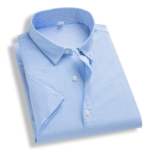 Camisa De Manga Corta Para Hombre De Talla Grande, Vestido C