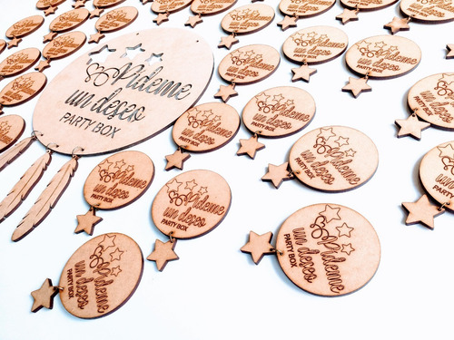 Imagen 6 de 9 de Kit Nacimiento Baby Shower Personalizado - Mdf