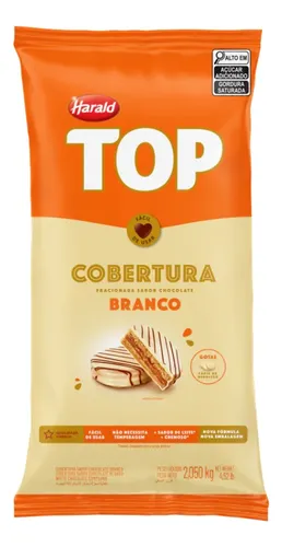 comprar Harald Top Gota Cobertura Fracionada Chocolate Branca 2,05kg