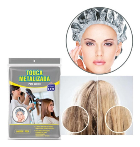 Touca Térmica Metalizada P/ Hidratação Nutriçao Cabelo Banho