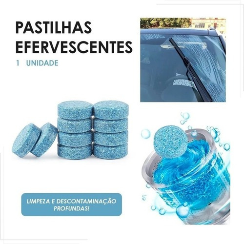 Pastilha Efervecente Limpa Tudo Máquina De Lavar 1und