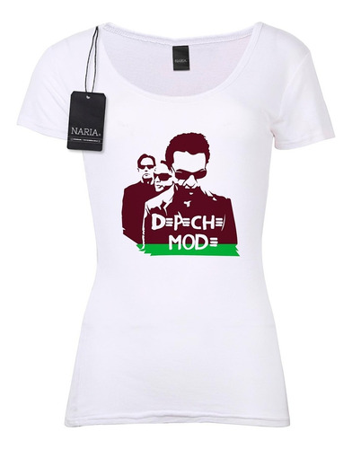 Remera Dama Depeche Mode Dibujo Art Logo - Mudm2