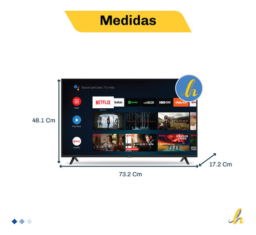 Smart TV RCA XC32SM LED Android TV HD 32" 100V/240V