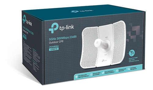 Tp-link Cpe610 Cpe 23dbi 500mw 5ghz Poe 300mbps Mimo Enlace