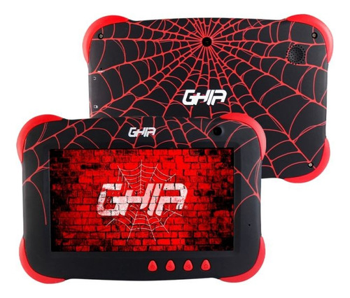 Tableta Ghia Kids 7 Quad Core A50 16gb Ram 1gb Negro-rojo