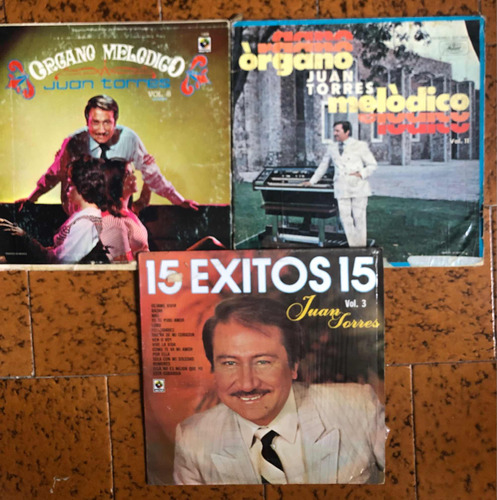 Juan Torres Órgano Melódico Lp 15 Éxitos Precio X 3 Vinilos 