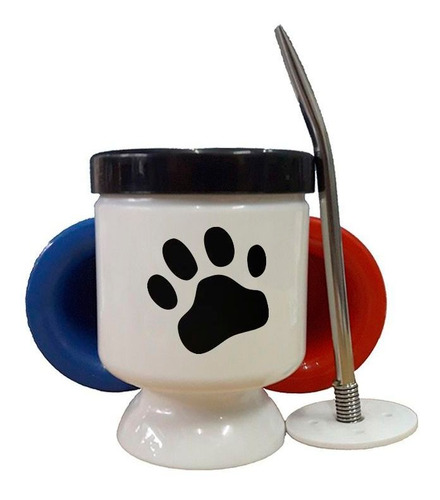 Mate Plastico Huella Animal Vector