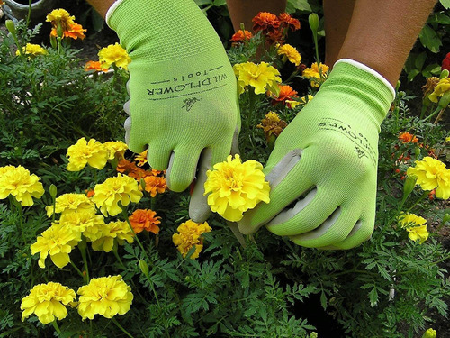 Wildflower Tools Gardening Gloves For Women And Men - Nitril