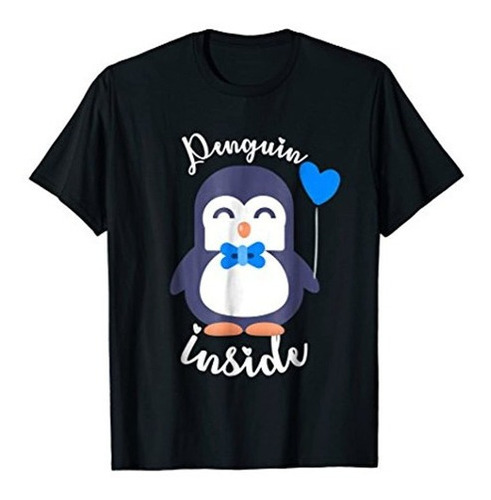 El Anuncio De Embarazo Divertido En Pingüino Bebe Camiseta