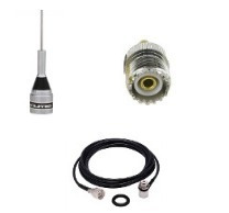 Kit M-300c Antena 1/4 Vhf 2m+cabo M802k +conector Ht Gp78