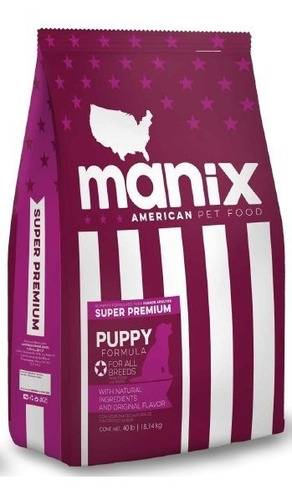 Croquetas Manix Cachorro 40 Lb - 18.14 Kg Envío Gratis