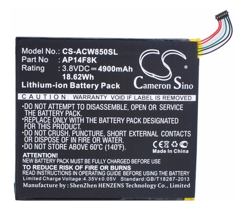 Bateria Pila Acer Iconia Tab A1-840 A1-850 W1-810 B1-820 One