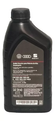 Aceite Sintético 5w40 Gasolina Grupo Vw Seat Audi 1lt