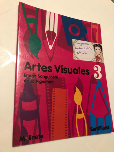 Libro Artes Visuales 3 - Santillana - Excelente Estado