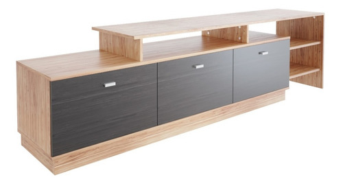 Imagen 6 de 9 de Mesa Tv 1.80 Mueble Rack Moderno Melamina Modular