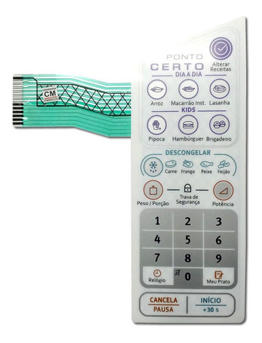 Teclado Membrana Microondas Electrolux Mep37