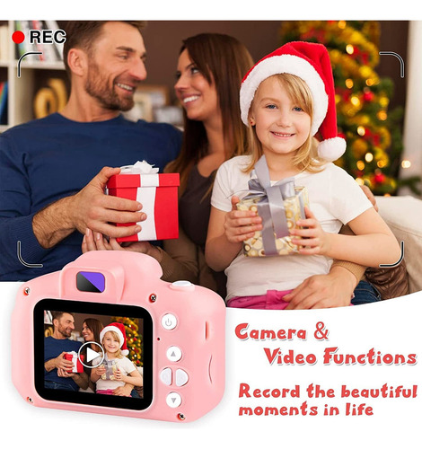 Yu 1080p Hd Kids Selfie Cámara Digital Con Tarjeta De