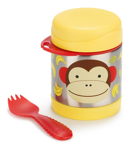 Imagem 2 de 4 de Pote Térmico Skip Hop Zoo Macaco Original Pronta Entrega