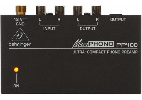 Behringer Pp400 Preamplificador Phono Ultra Compacto